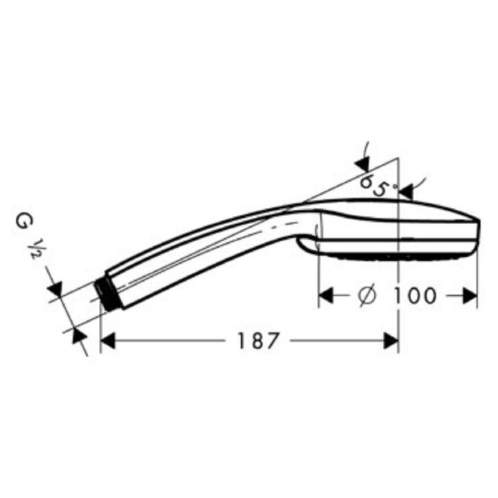 Ручной душ Hansgrohe Croma 100 Vario
