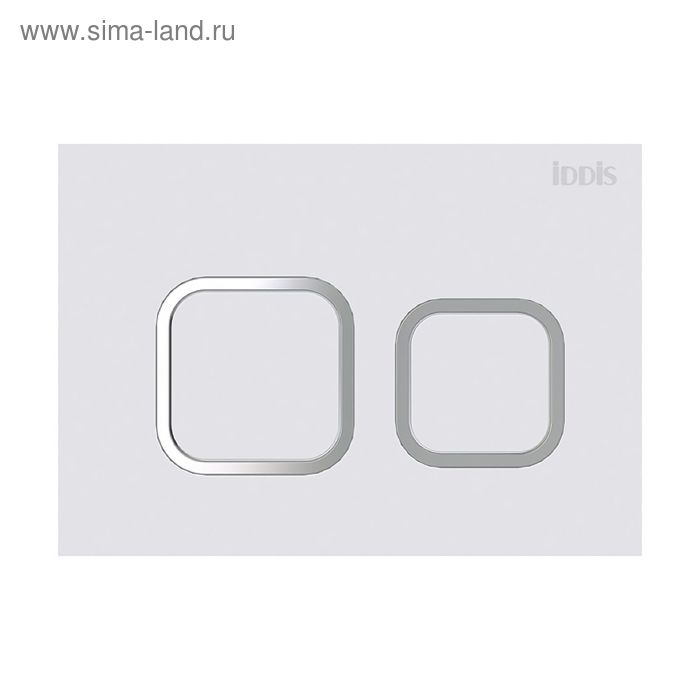

Клавиша смыва IDDIS Unifix, UNI40MWi77, универсальная, цвет матовый белый
