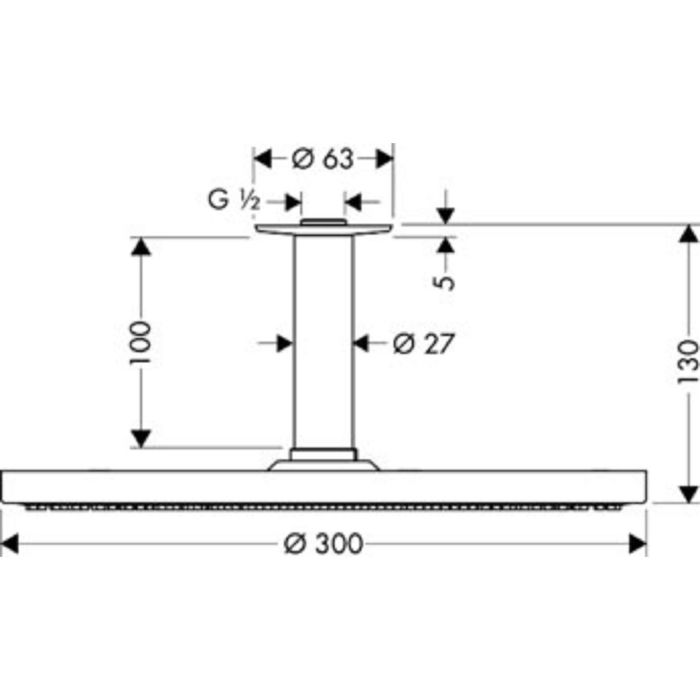 Лейка душевая Hansgrohe Raindance S 300 Air 27494000