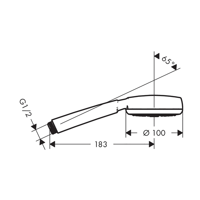 Лейка душевая Hansgrohe Crometta 100 1jet
