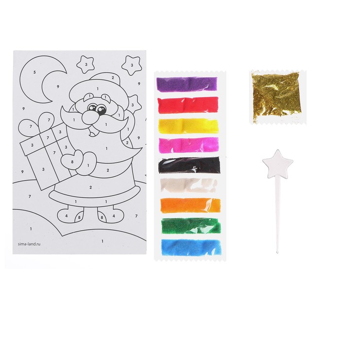 Фреска-открытка "Дед Мороз"