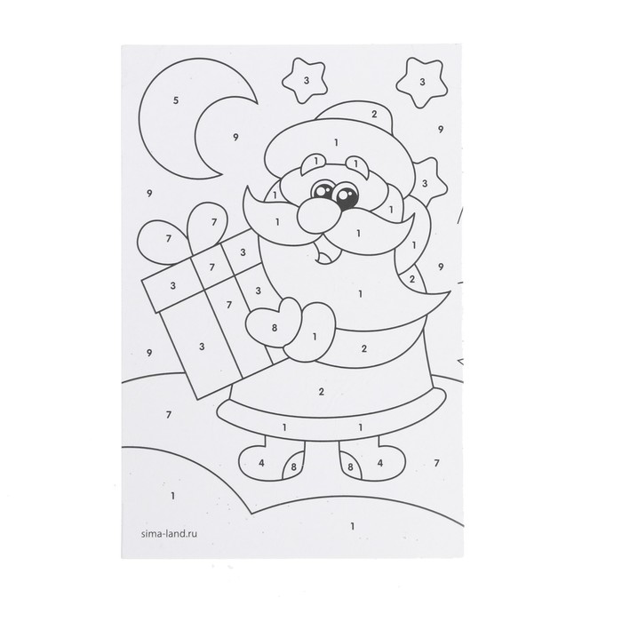 Фреска-открытка "Дед Мороз"