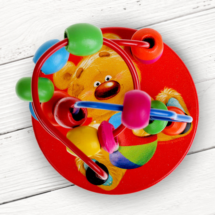 Серпантинка-лабиринт на круглом основании "Мишка"