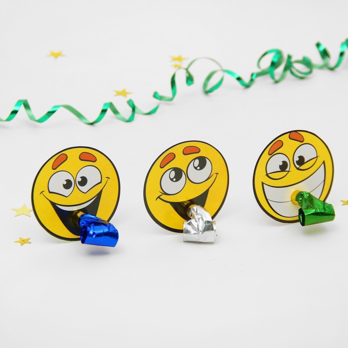 Язычок "Улыбнись", набор 6 шт., цвета МИКС