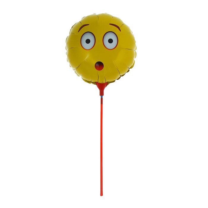 Шар фольгированный 8,5" с палочкой "Удивление, сюрприз"