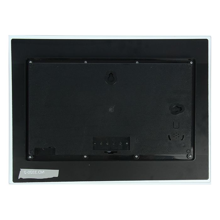 Часы настенные электронные: будильник, календарь, красные цифры, 2 полосы