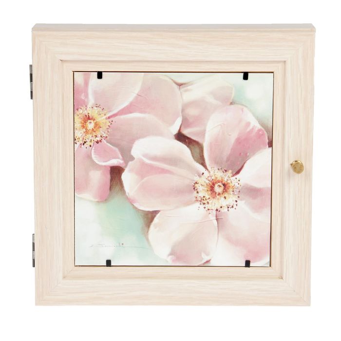 Ключница "Розовые цветы" 30х30 см