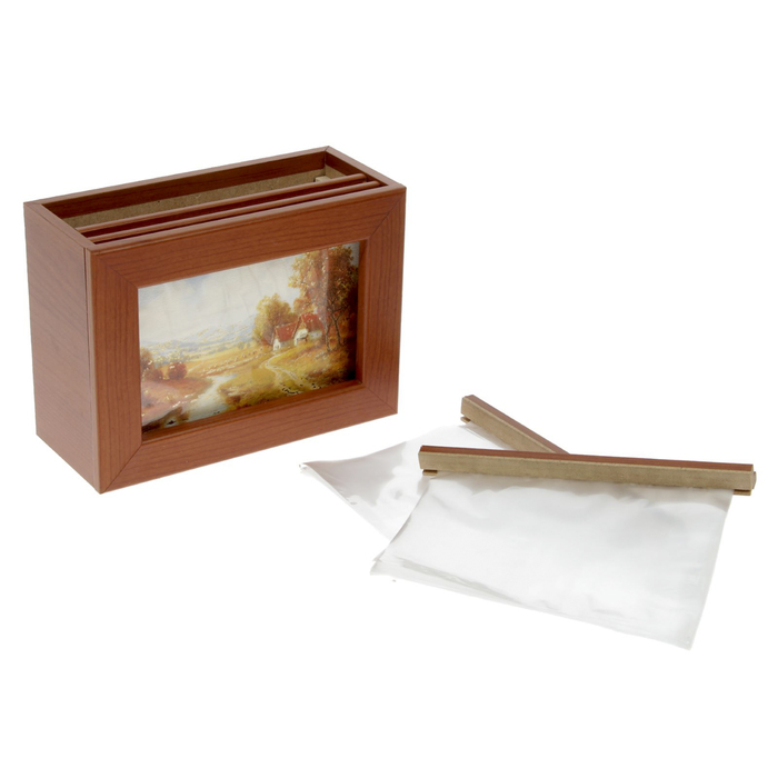 Фотобокс без картинки для фото, вишня, 13х18 см, 96 шт.