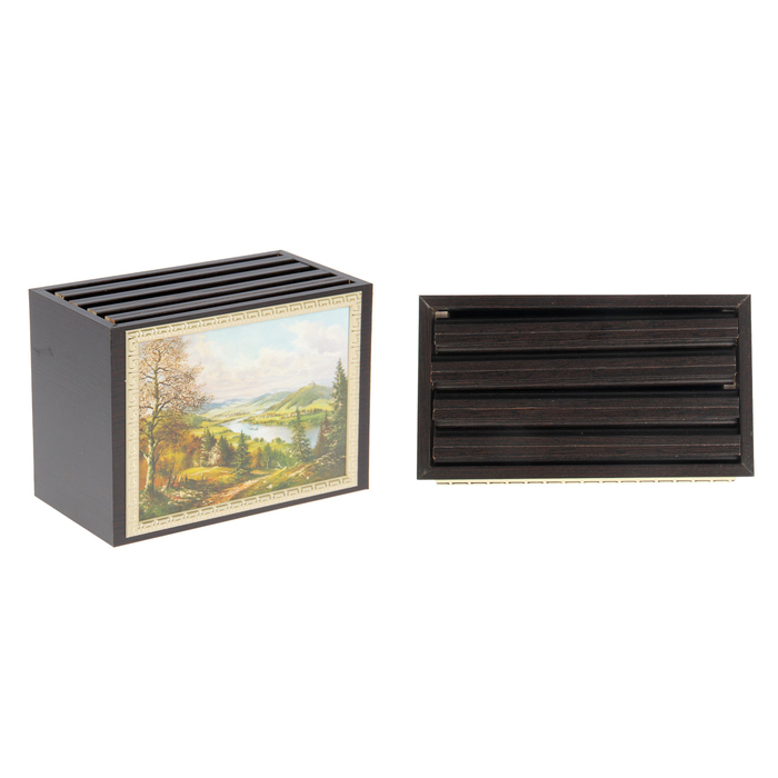 Фотобокс "Река" для фото 13х18 см, 96 шт., венге, МИКС