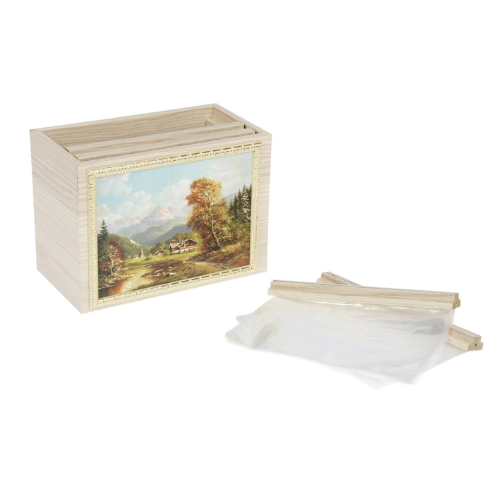 Фотобокс "Горная тропа" для фото 13х18 см, 96 шт., выбеленный дуб, МИКС