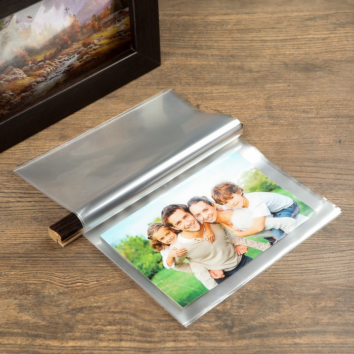 Фотобокс "Горная река" для фото, ольха, 13х18 см, 96 шт.