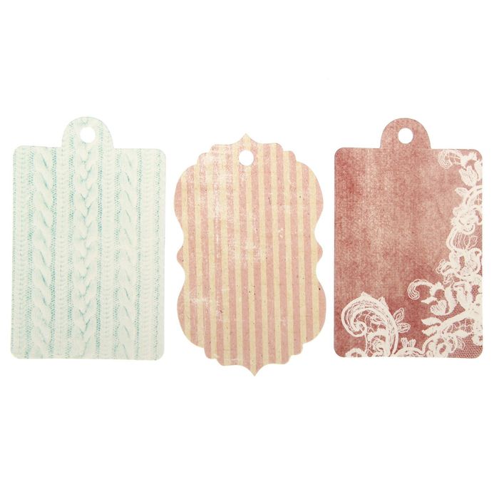 Шильдик с декором на подарок «Зимний шик», 11,5 × 14 см набор для создания