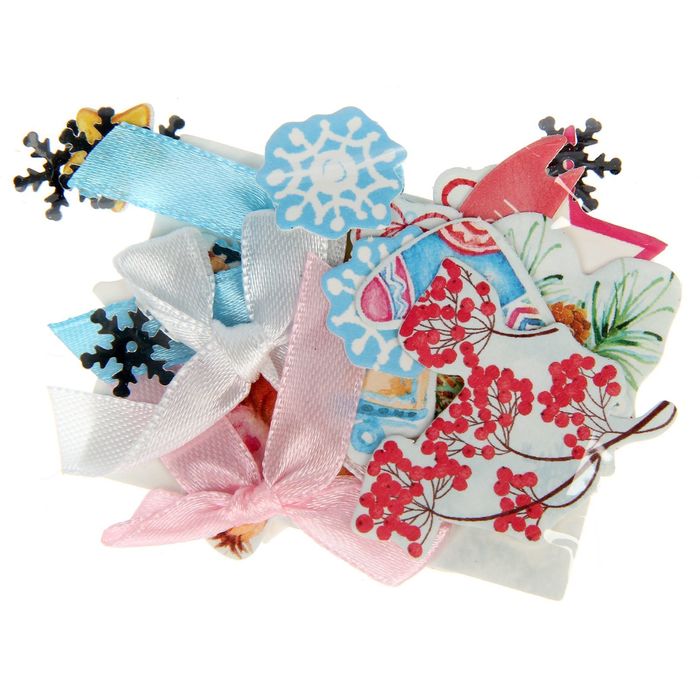 Шильдик с декором на подарок «Сказки о зиме», 11,5 × 14 см набор для создания