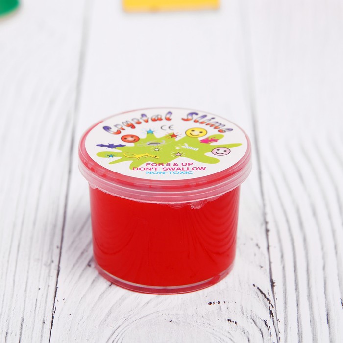 Лизун в банке, внутри игрушка, цвета МИКС