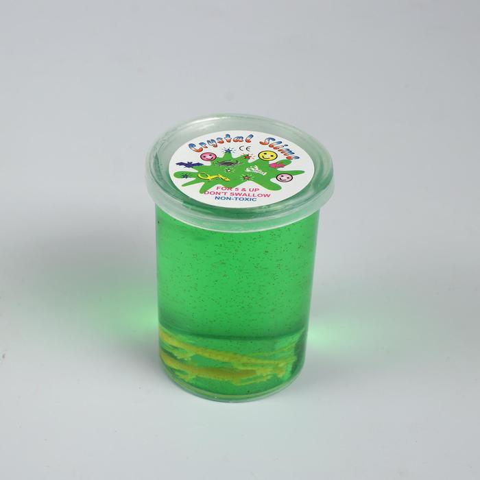 Лизун "Банка с динозавром", цвета МИКС