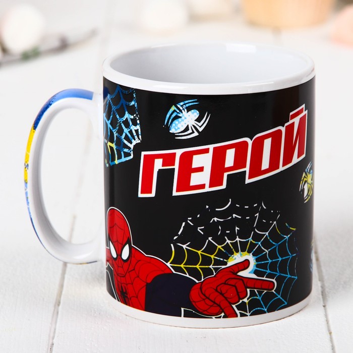 Кружка-хамелеон "Герой" Человек Паук, 350 мл