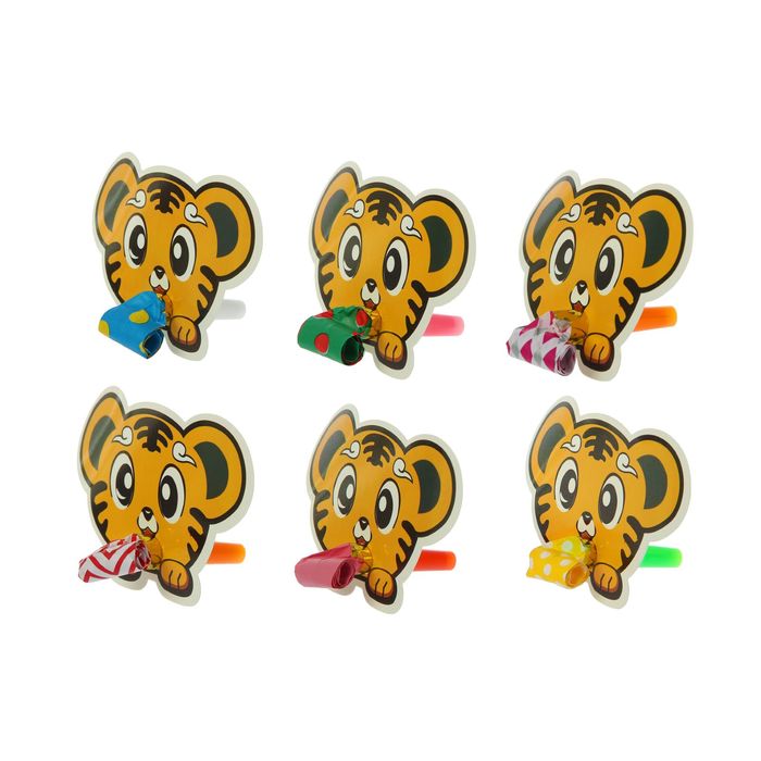 Язычок "Тигренок" (набор 6 шт), цвета МИКС