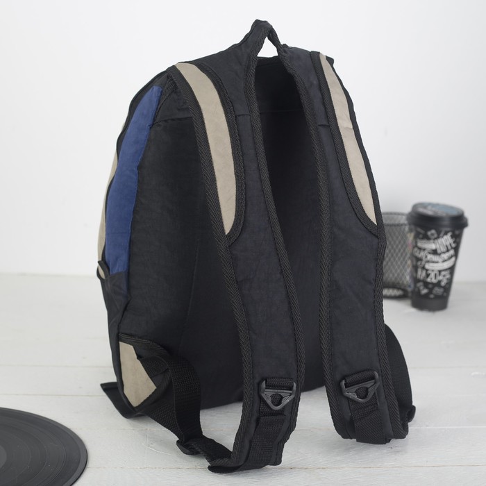 Рюкзак молодёжный на молнии, 2 отдела, 1 наружный карман, МИКС