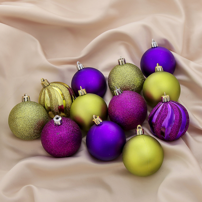 Новогодние шары "Нега" (набор 12 шт.)