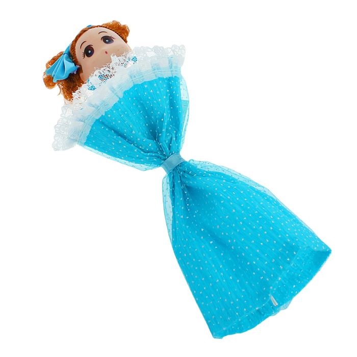 Букет с игрушкой "От всей души!", цвет голубой