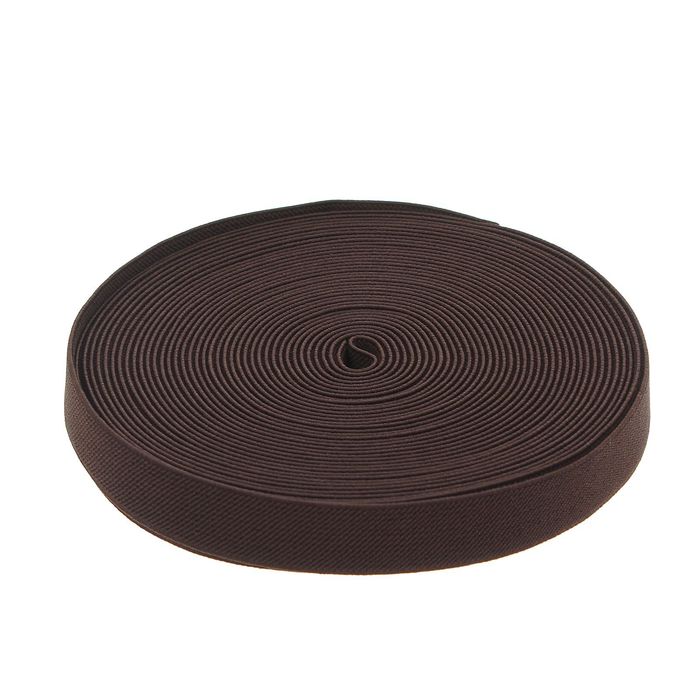 Резинка, ширина 20мм, 10±1м, цвет коричневый