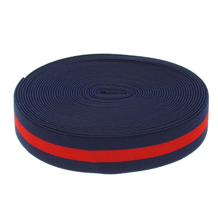 Резинка, ширина 35мм, 10±1м, цвет сине-красный