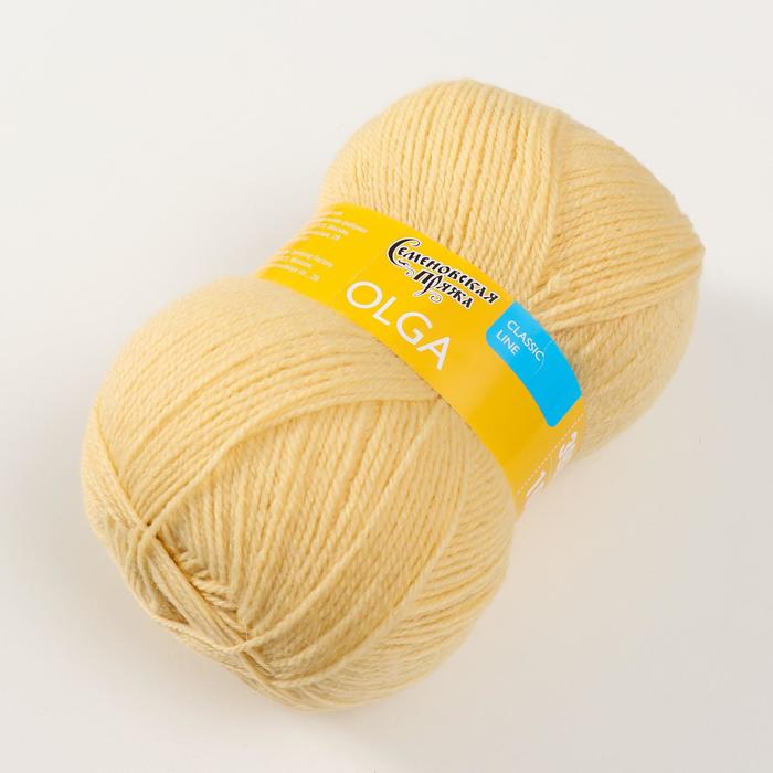 

Пряжа Olga (ОльгаПШ) 50% шерсть, 50% акрил 392м/100гр (772 шампанское)