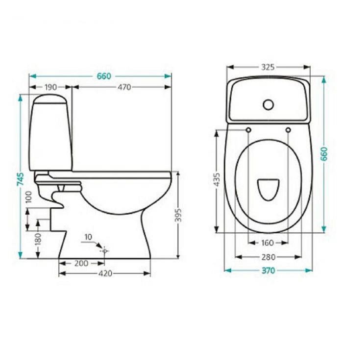 Унитаз напольный Santek "Цезарь", 1.WH30.1.745