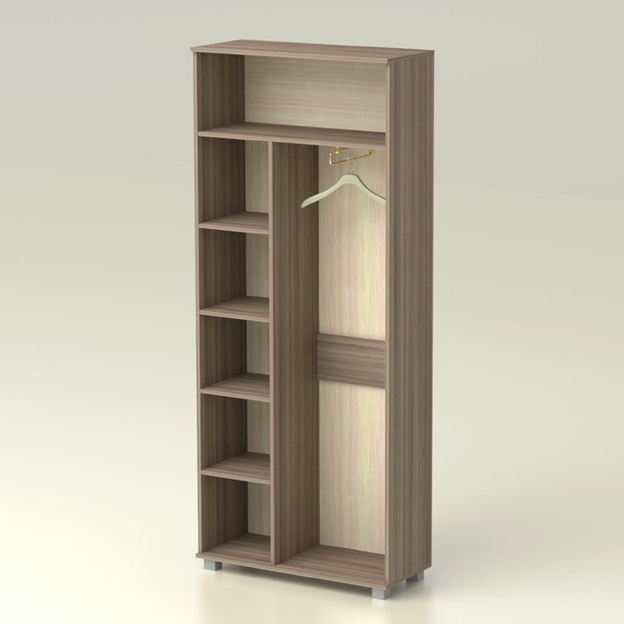 Шкаф Надежда 840х354х2016 ясень шимо темный/ясень шимо светлый