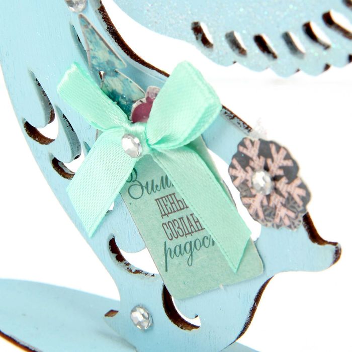 Деревянная заготовка с декором «Рождественский ангел», 15 × 15 см