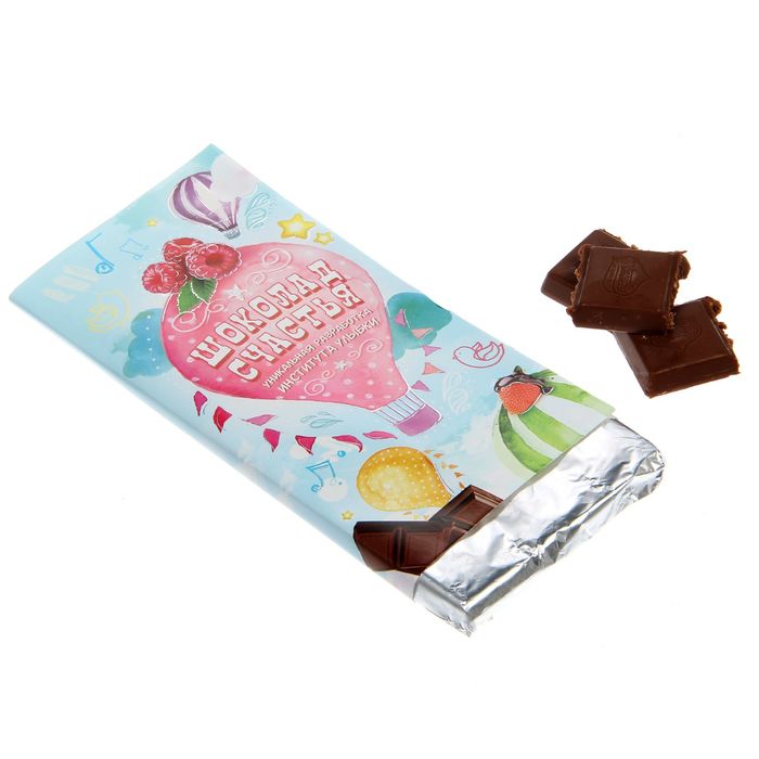 Обертка для шоколада "Шоколад счастья", 8 х 15,5 см