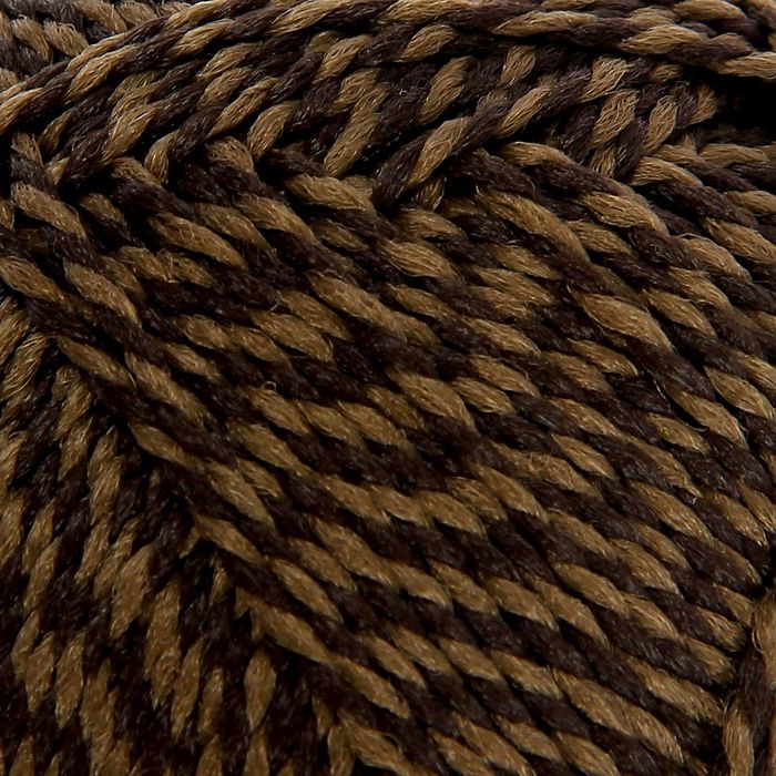 Пряжа "Люкс" 100% полипропилен 250м/50гр набор 10 шт (коричневый крученый)