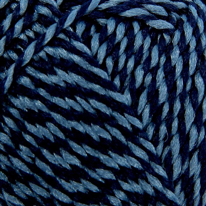 Пряжа "Люкс" 100% полипропилен 250м/50гр набор 10 шт (синий крученый)