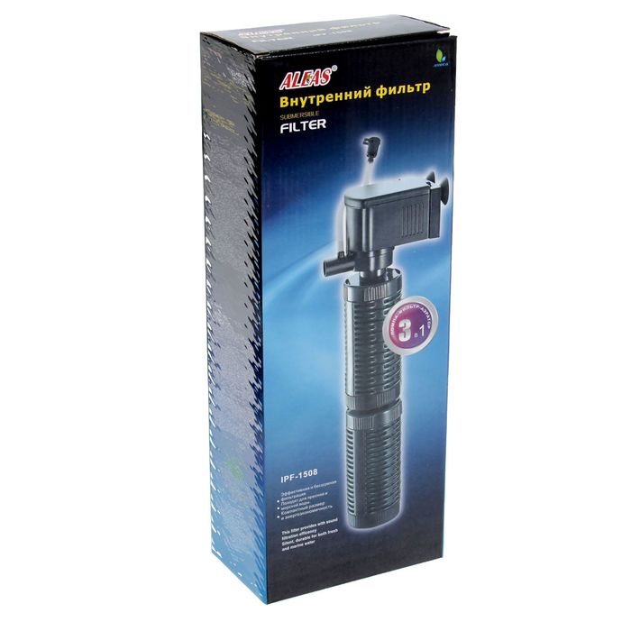 Внутренний фильтр ALEAS, 1500 л/ч, с 2 катриджами
