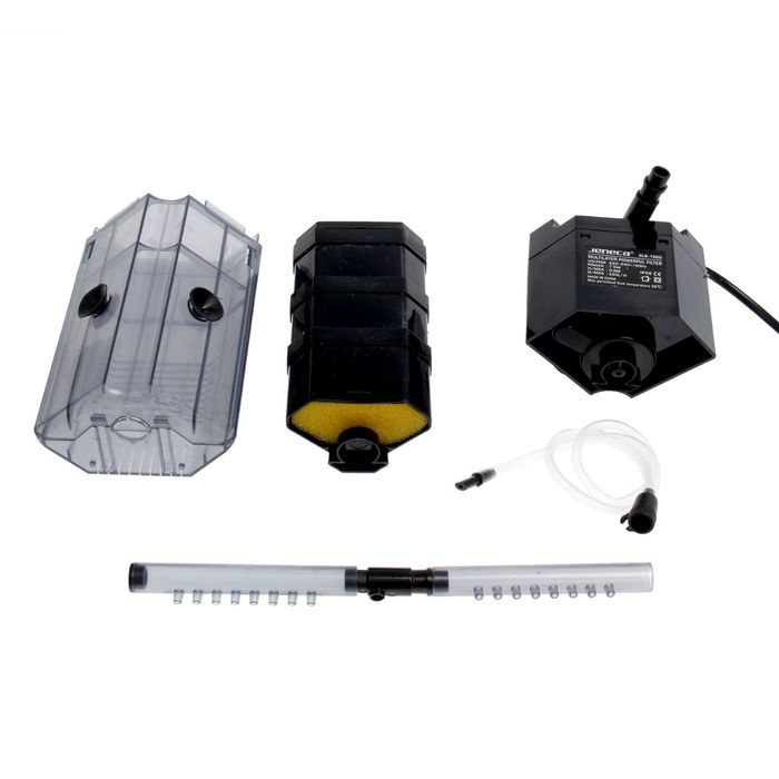 Внутренний фильтр угловой ALEAS с флейтой, 220 л/ч