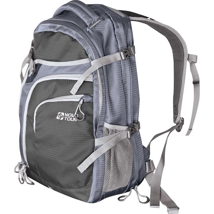 Рюкзак городской "Трэвел 30+10" Серый/черный