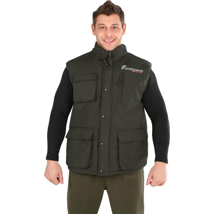 Жилет для рыбалки Fisherman Шел, размер XXL, цвет Хаки