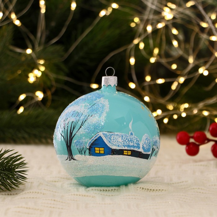 Новогодний шар ручной работы "Хуторок" микс