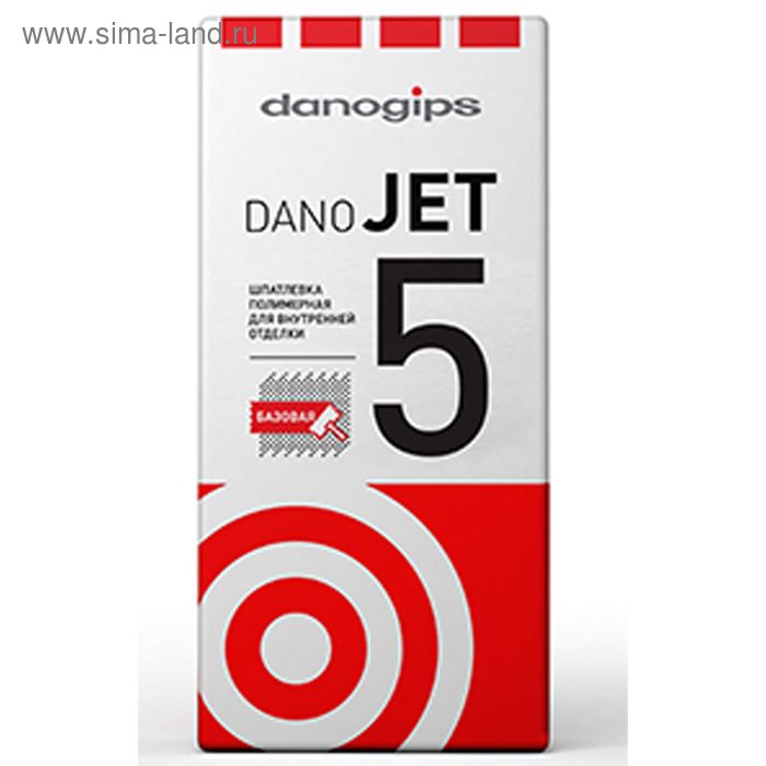 

Шпатлёвка финишная полимерная для внутренней отделки Dano Jet 5, 25 кг (42 шт/пал)