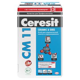 

Клей для керамической плитки и керамогранита Ceresit CM11 Plus/Pro, 25 кг (48 шт/пал)