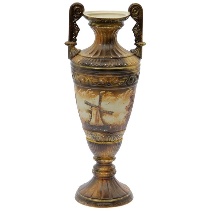 Ваза напольная "Диана" жемчуг, роспись, мельница