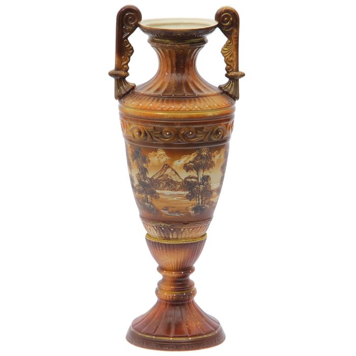 Ваза напольная "Диана" жемчуг, роспись, пейзаж