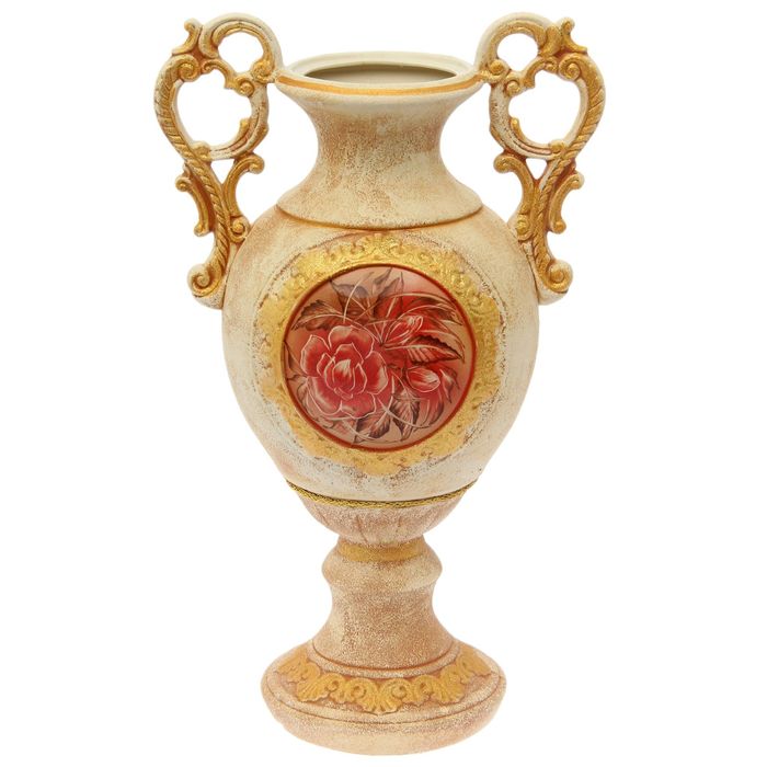 Ваза напольная "Мономах" роспись, шамот