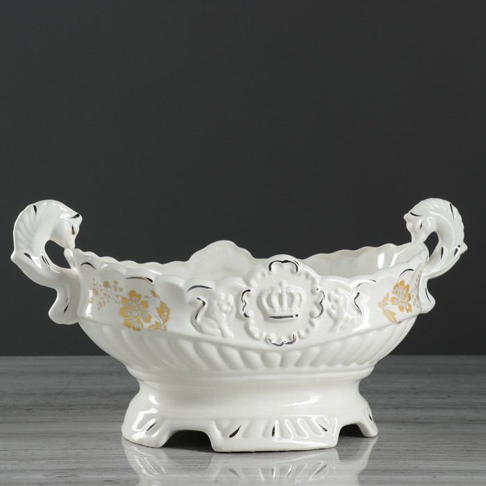 Конфетница "Ладья" малая, белая