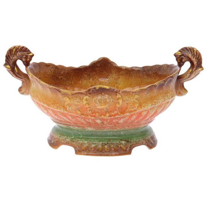 Конфетница "Ладья" цветной мрамор