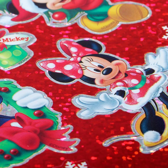 Наклейки детские голография "С Новым годом!": Микки Маус и его друзья, 11 х 15 см