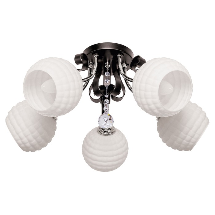 Люстра модерн "Бьянка тёмная" 5 ламп (220V 40W E27)