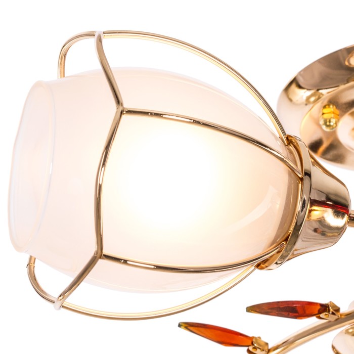 Люстра "Кармела золотая" 3 лампы (220V 60W E27)