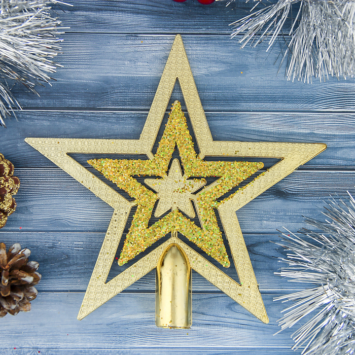 Наконечник "Звезда" точки, золото 19*18,5 см