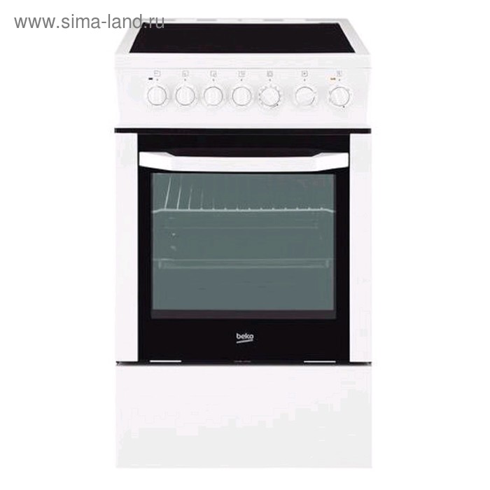 

Плита Beko CSS48100GW, электрическая, 3 конфорки, 46 л, стеклокерамика, гриль, белая